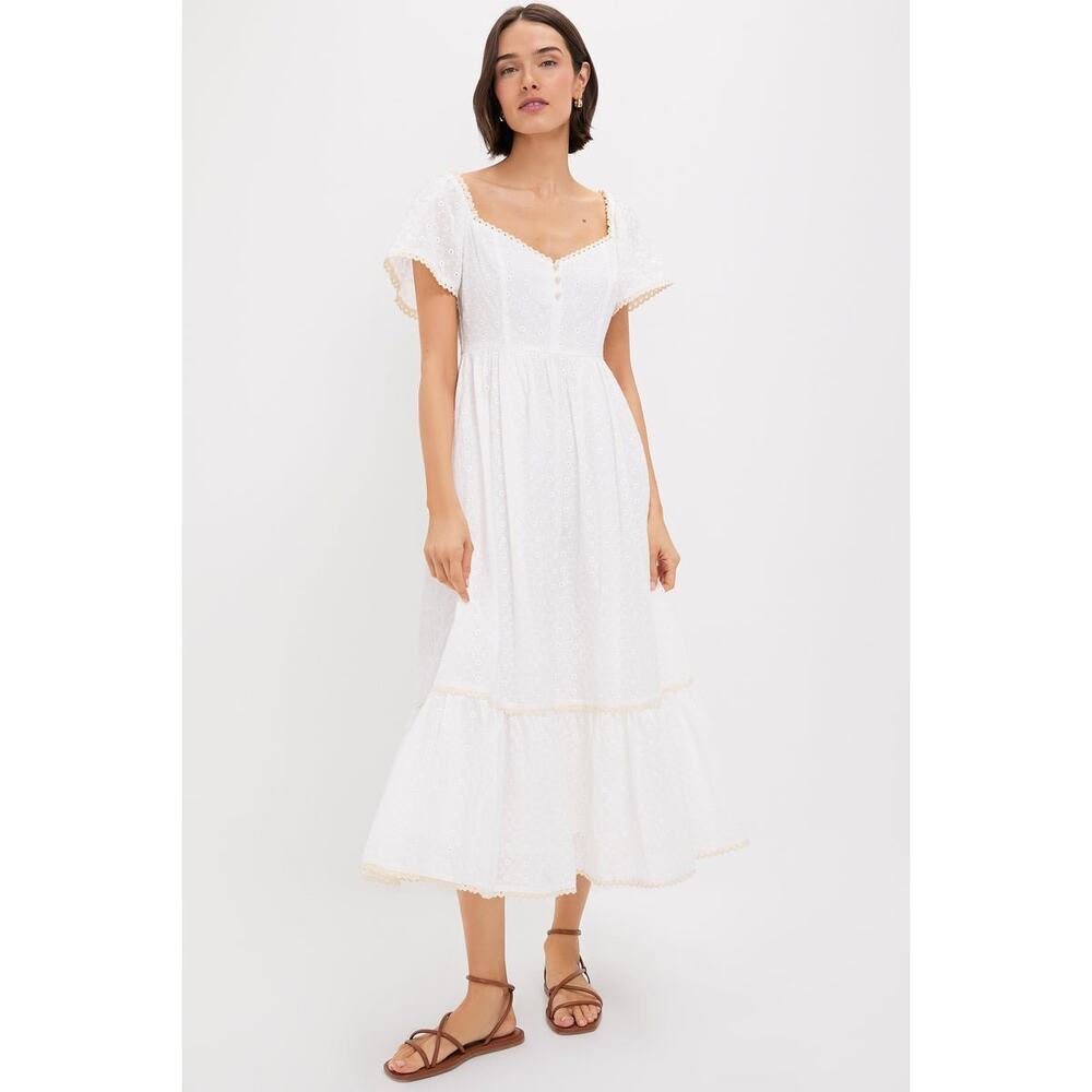 POMANDER PLACE Dainty Eyelet Holley Dress Size L NWT Retail $188 Tuckernuck